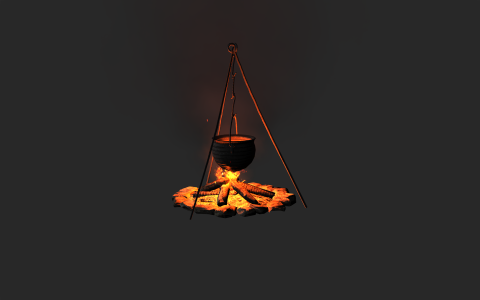 Campfire + Fire Effect Iproject for Iclone 8