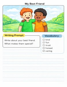 2nd & 3rd Grade Writing Prompts Bundle | Social Emotional Learning SEL | 88 Page