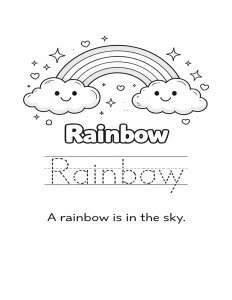 Weather Coloring & Tracing Worksheets for PreK, Kindergarten & 1st Grade | No Pr